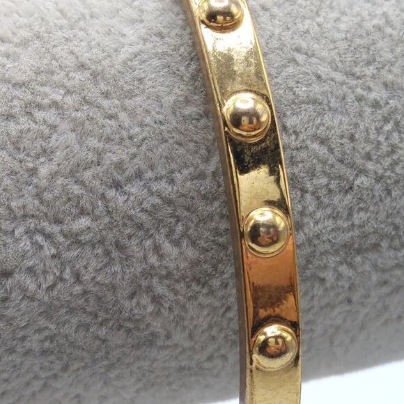 Kate Spade New York Gold Plated Knob Bangle Bracelet - Picture 2 of 6